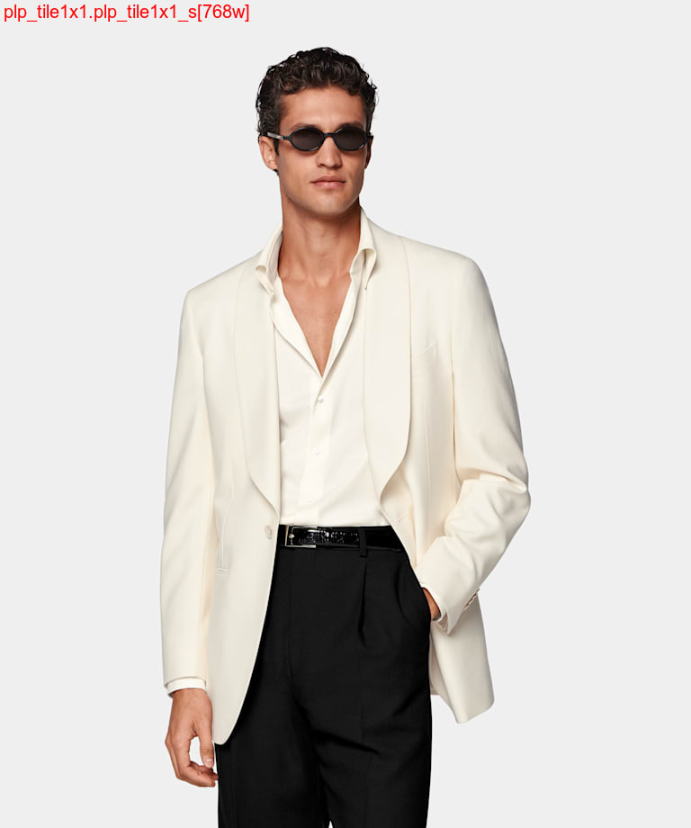 Off-White Tailored Fit Havana Dinner Jacket